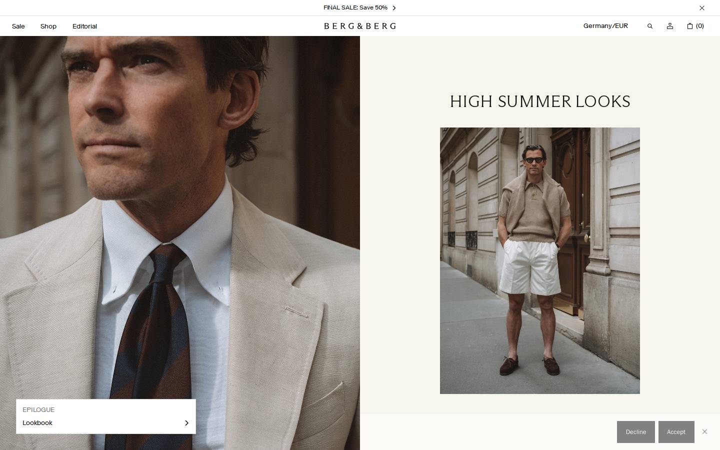 Berg&Berg homepage screenshot