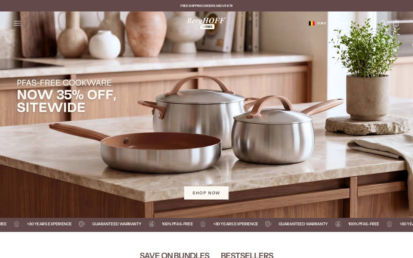 Berghoffhome homepage screenshot