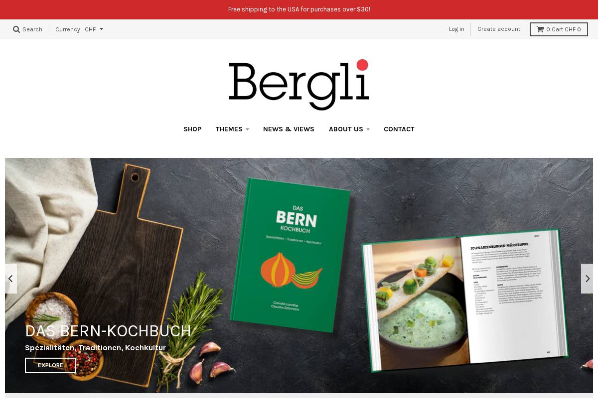 bergli.ch homepage screenshot