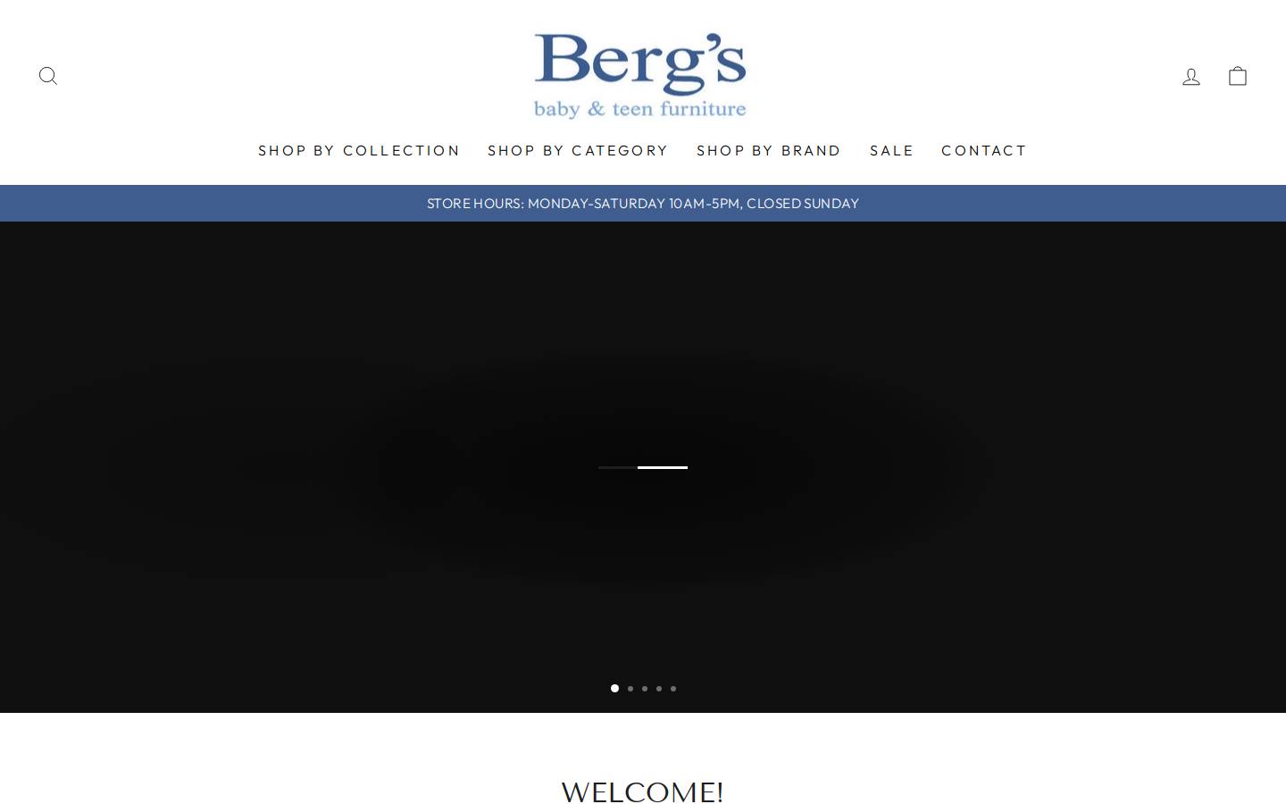 bergsbaby.com homepage screenshot