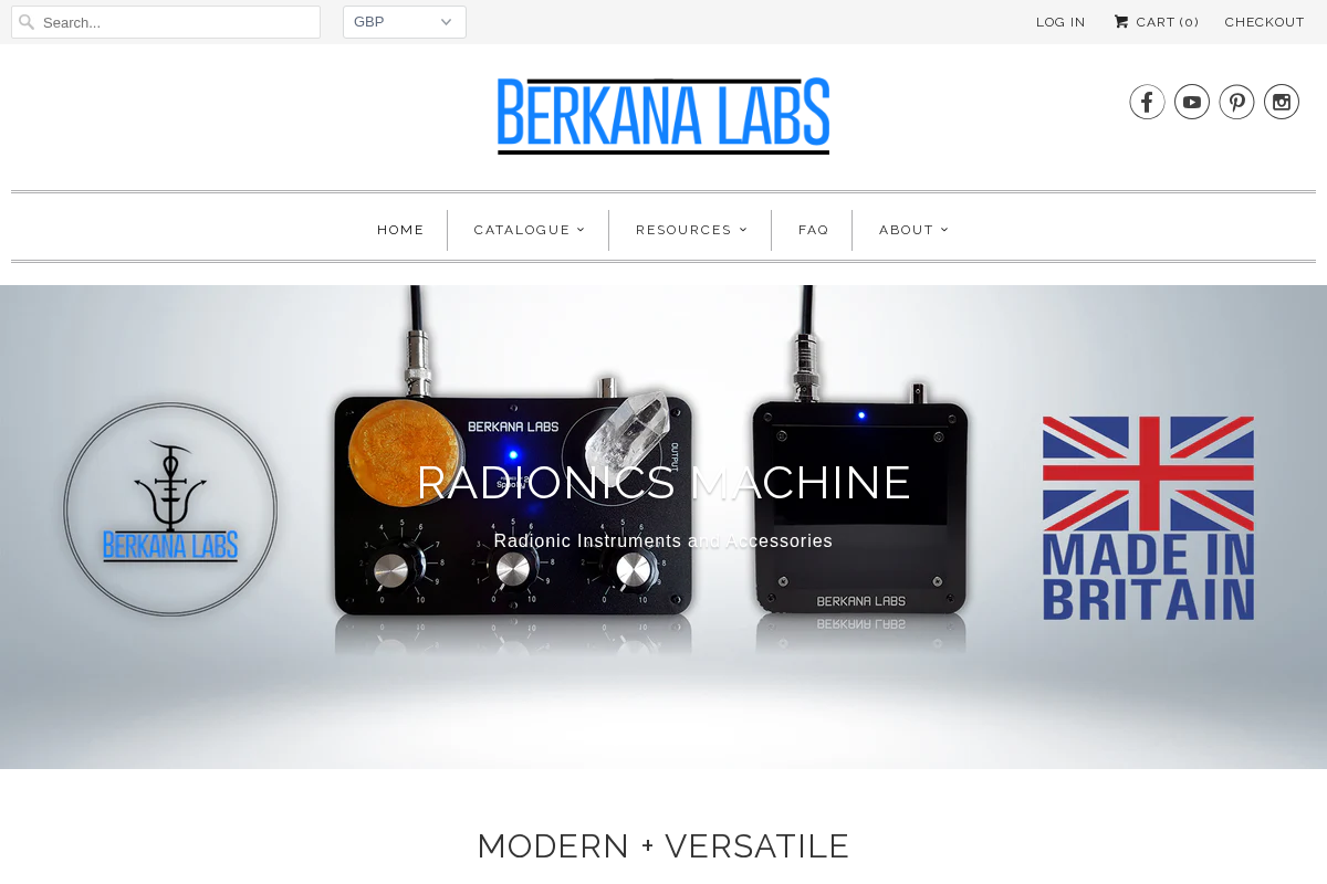 Berkanalabs homepage screenshot