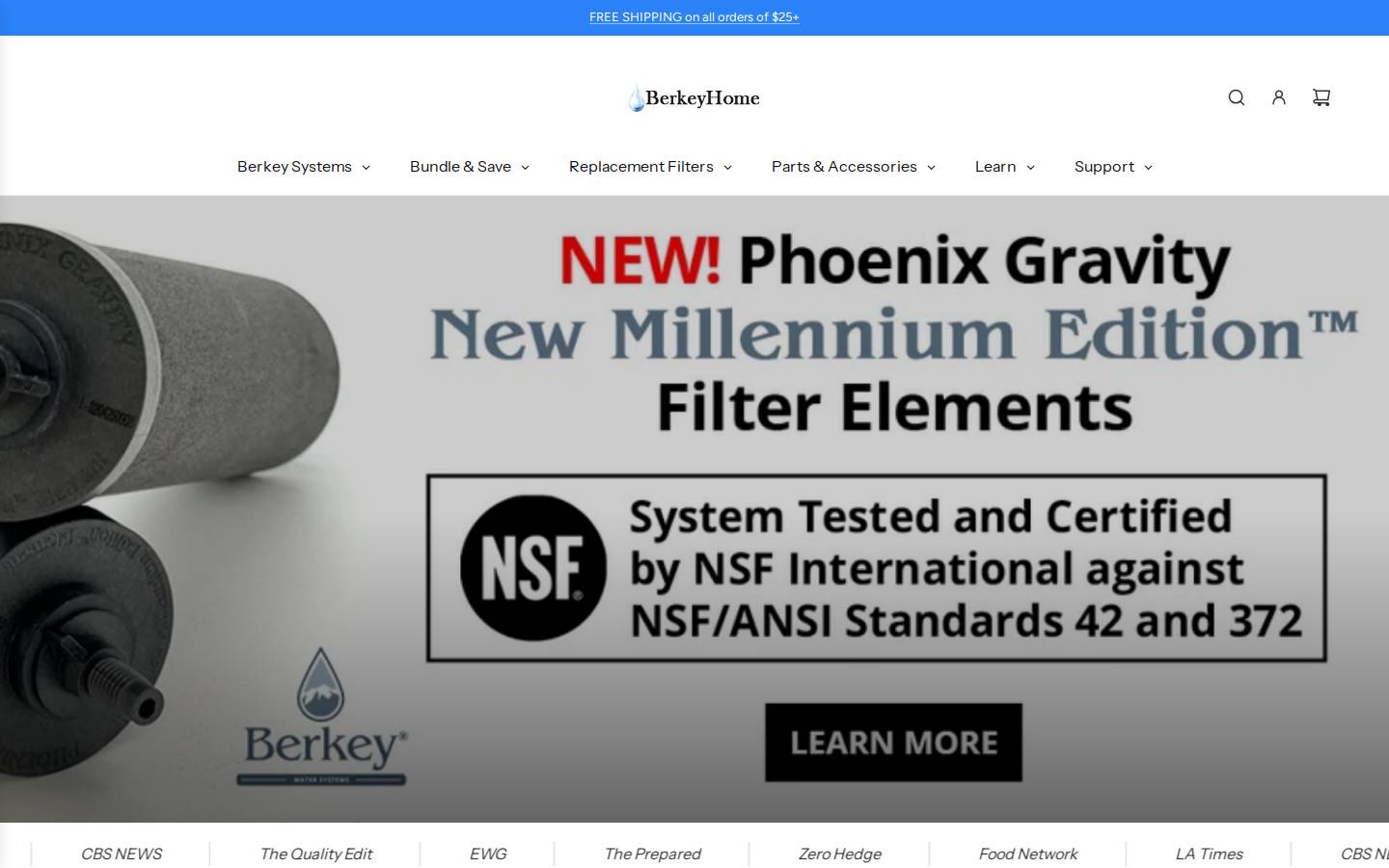 berkeyhome.com homepage screenshot