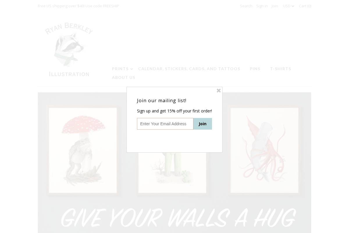 berkleyillustration.com homepage screenshot