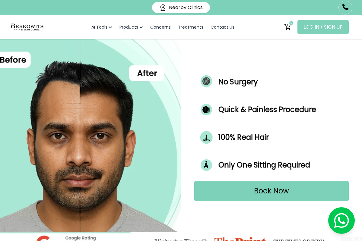 berkowits.com homepage screenshot