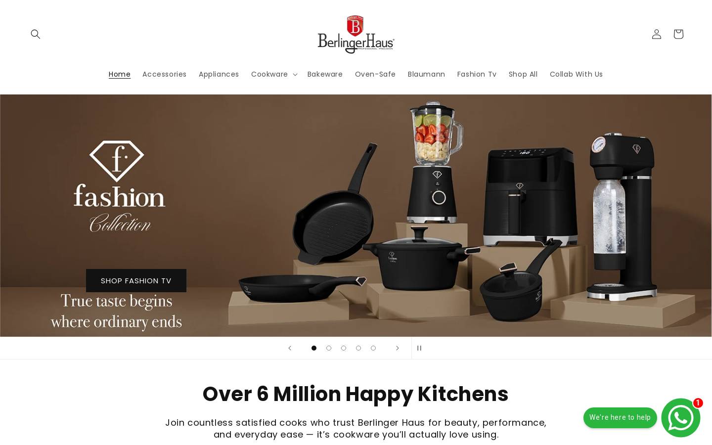 berlingerhaus.co.za homepage screenshot