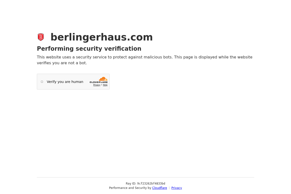 Berlinger Haus homepage screenshot