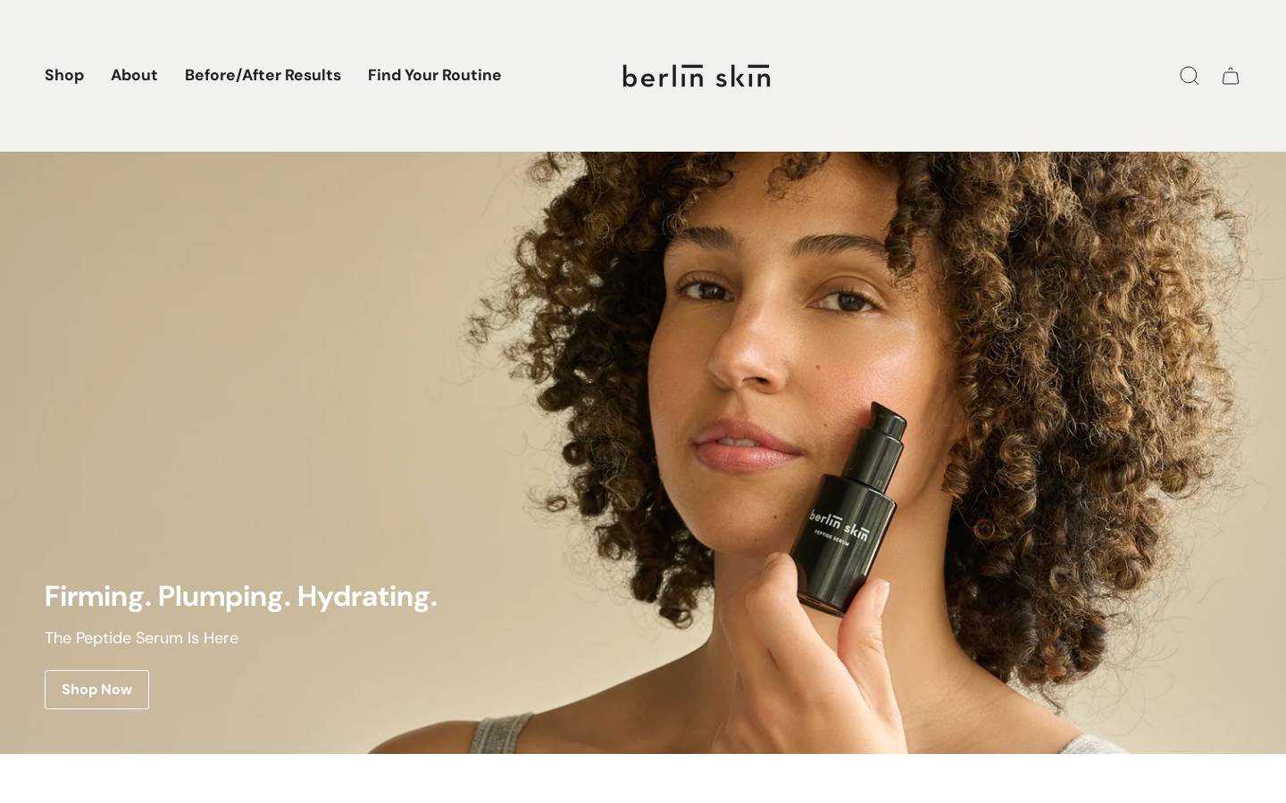 berlinskin.com homepage screenshot