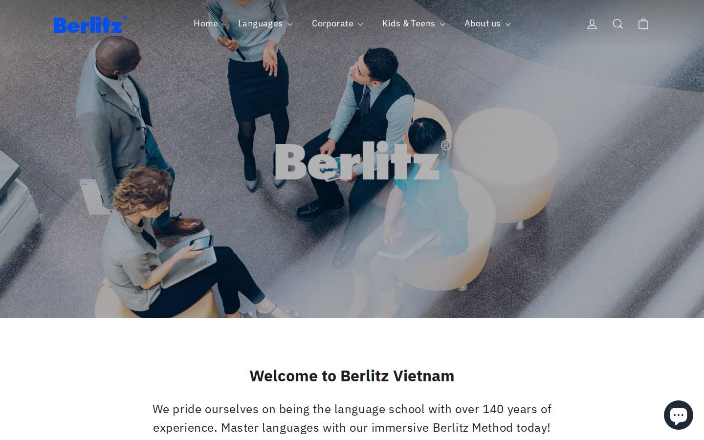 berlitzvietnamonline.com homepage screenshot