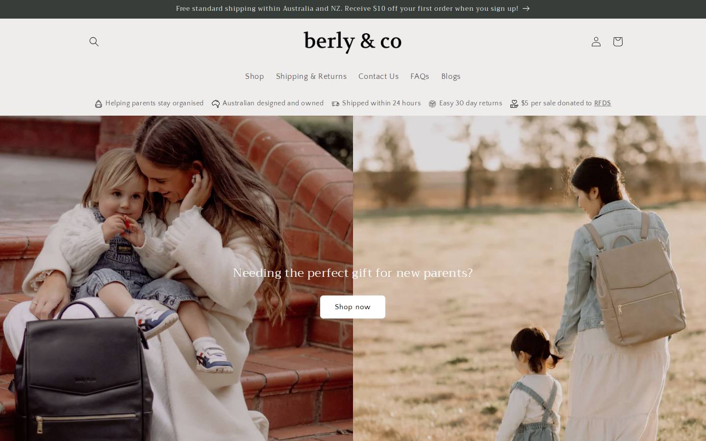 berlyandco.com homepage screenshot