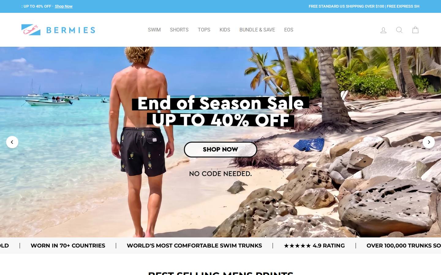 bermies.com homepage screenshot