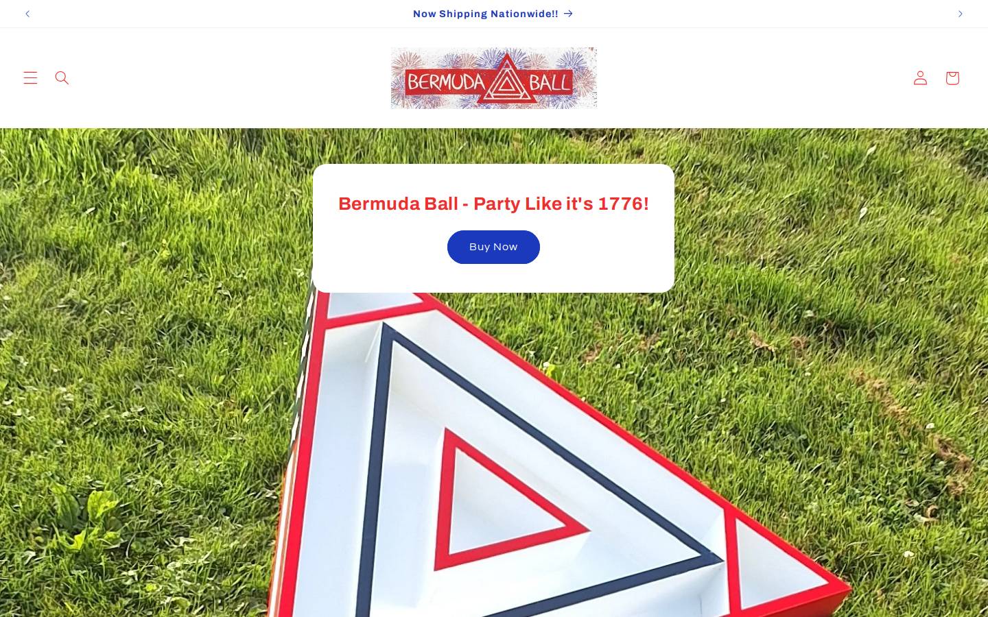 bermudaball.org homepage screenshot