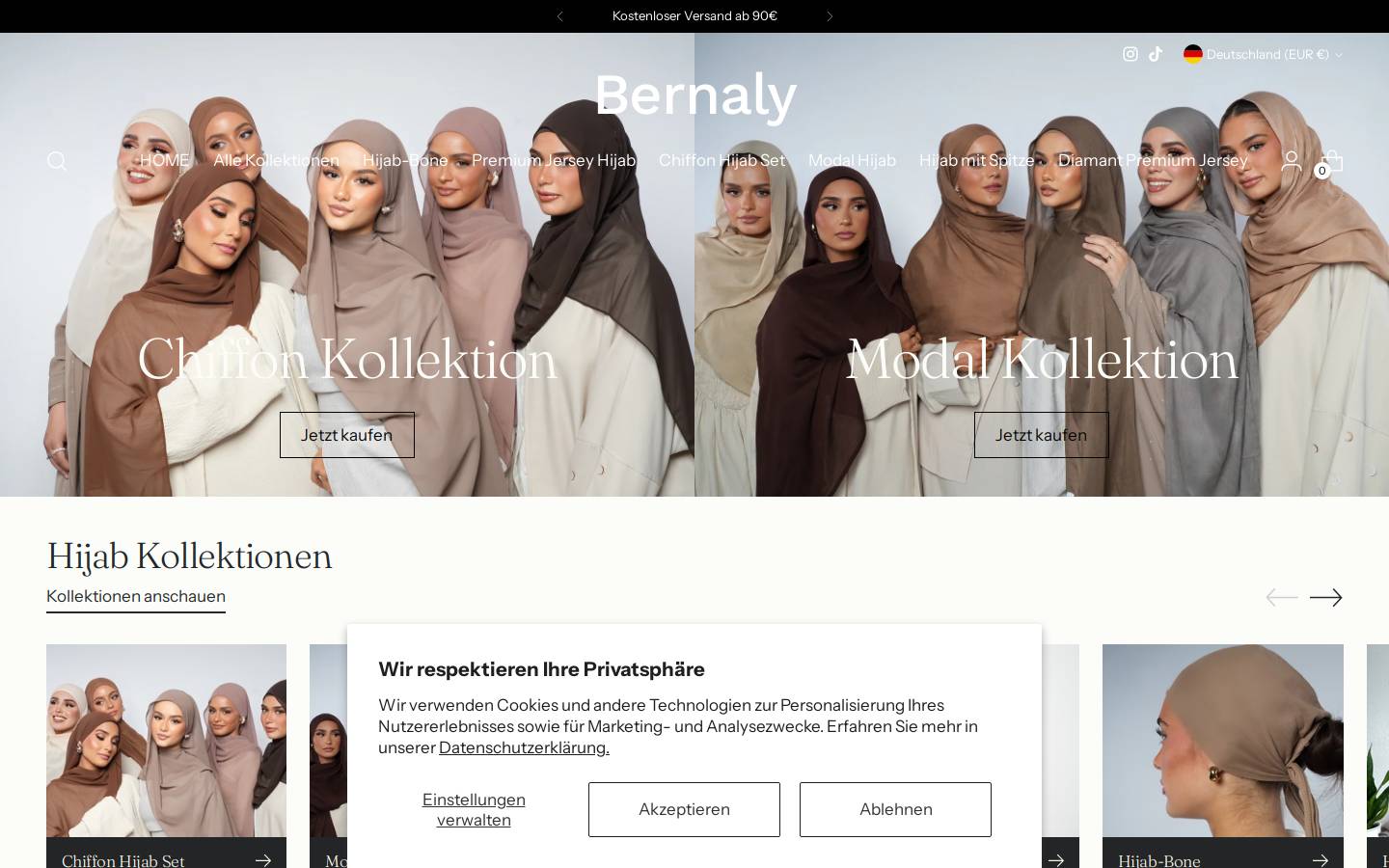 bernaly.de homepage screenshot