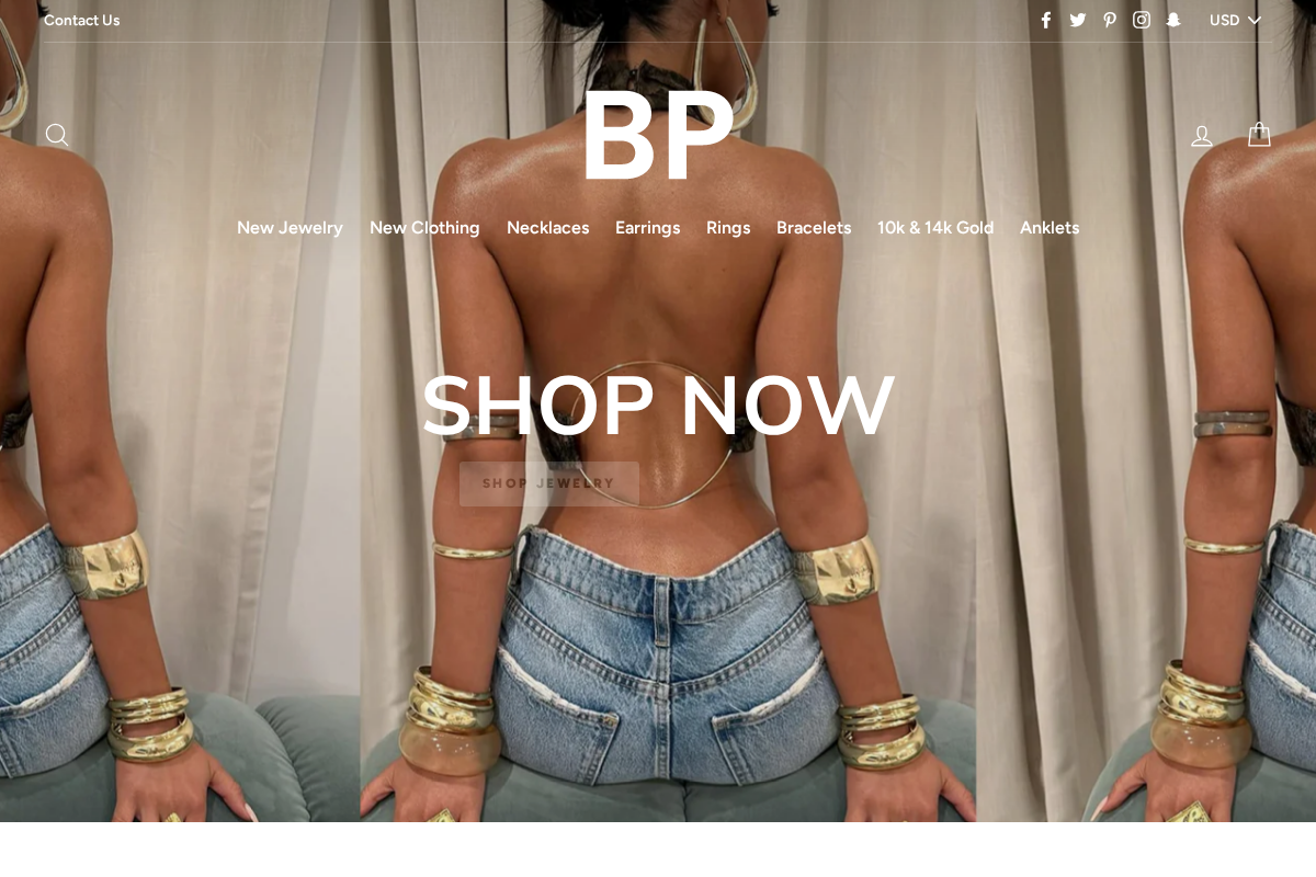 Berna Peci Jewelry homepage screenshot