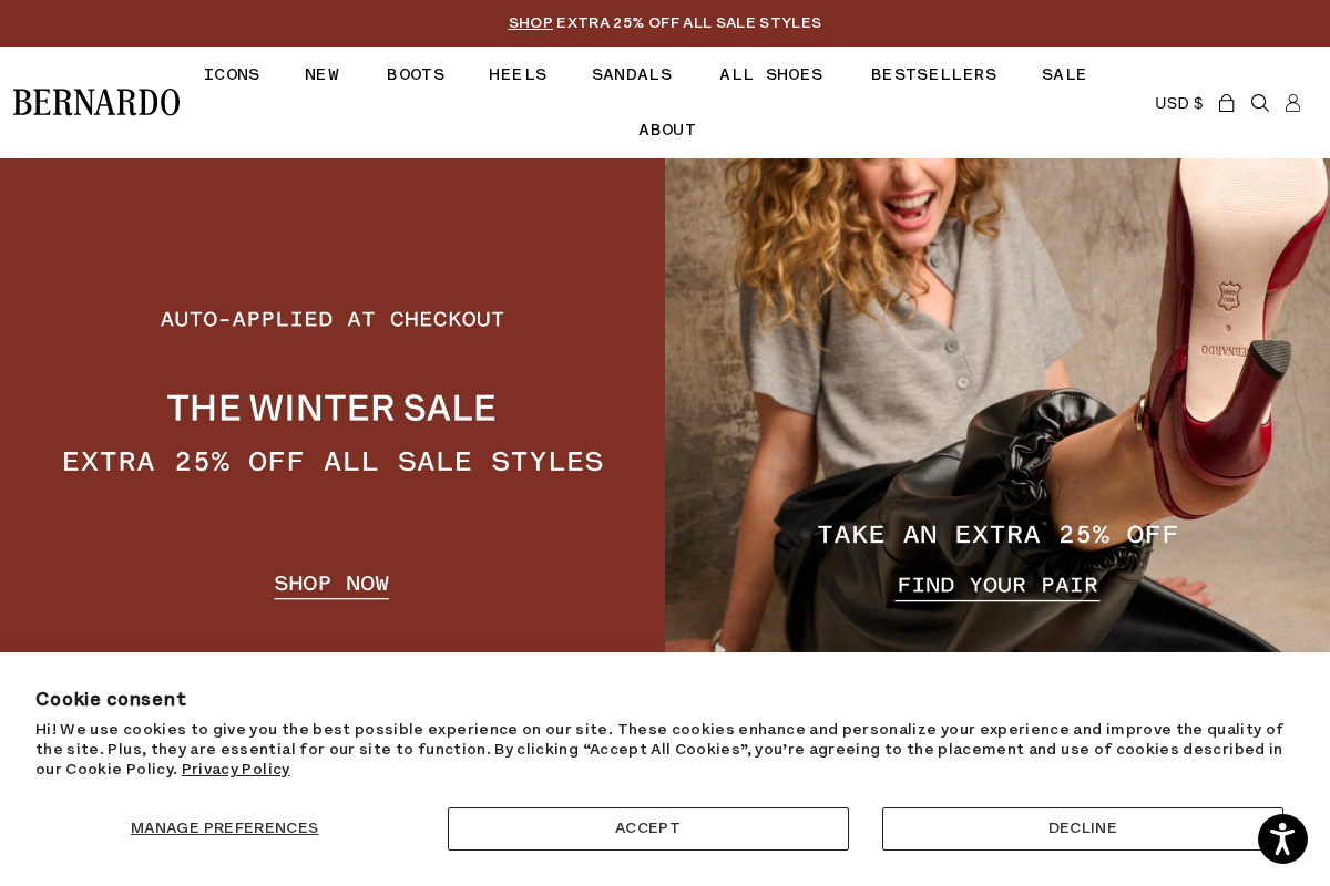 Bernardo homepage screenshot