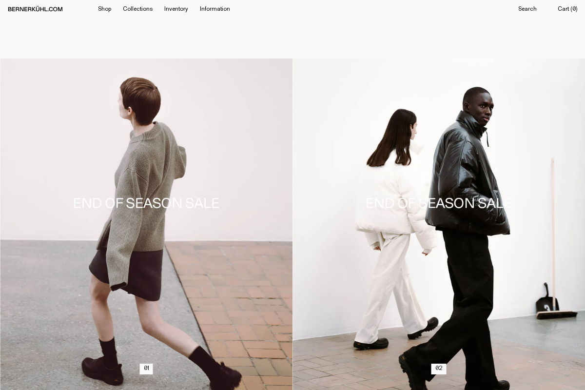 Berner Kühl – BERNERKUHL.COM homepage screenshot