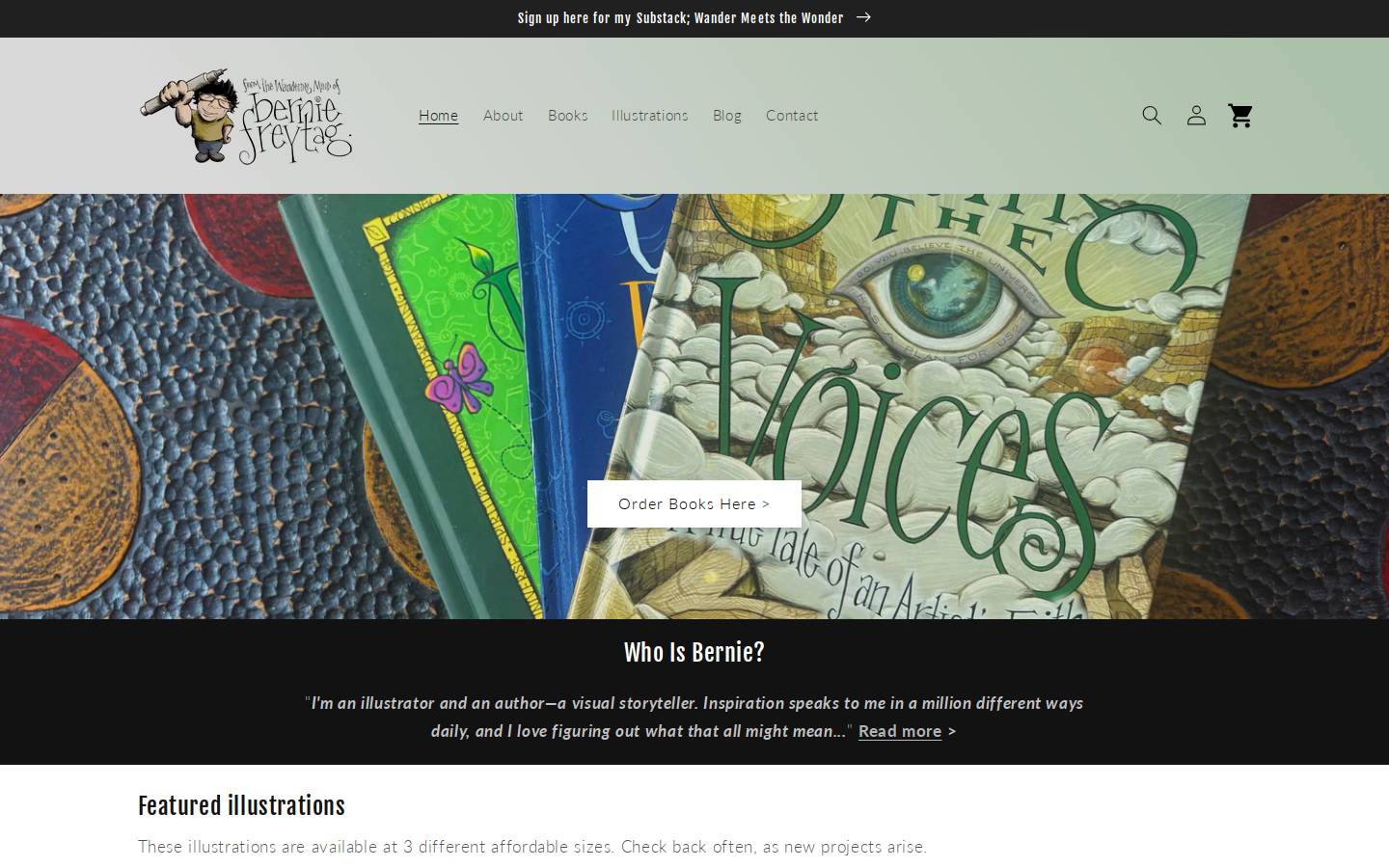 berniefreytag.com homepage screenshot