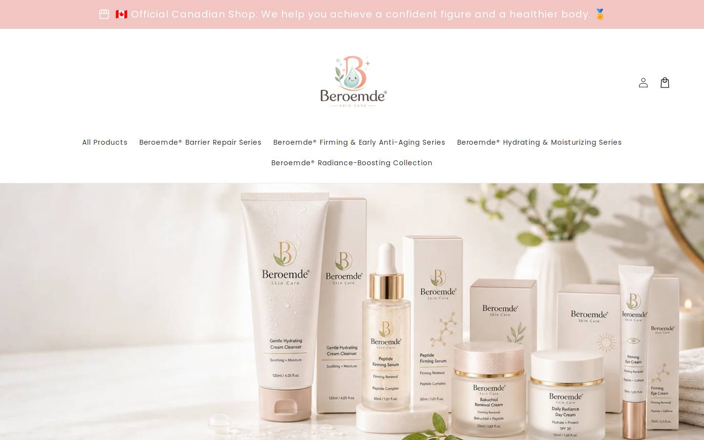 Beroemde homepage screenshot