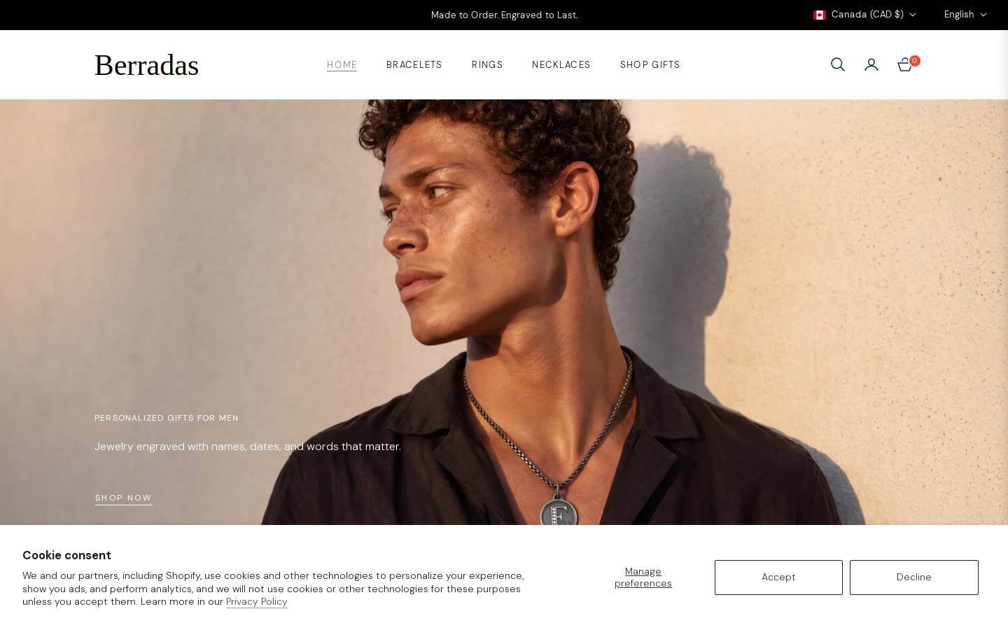 Berradas homepage screenshot