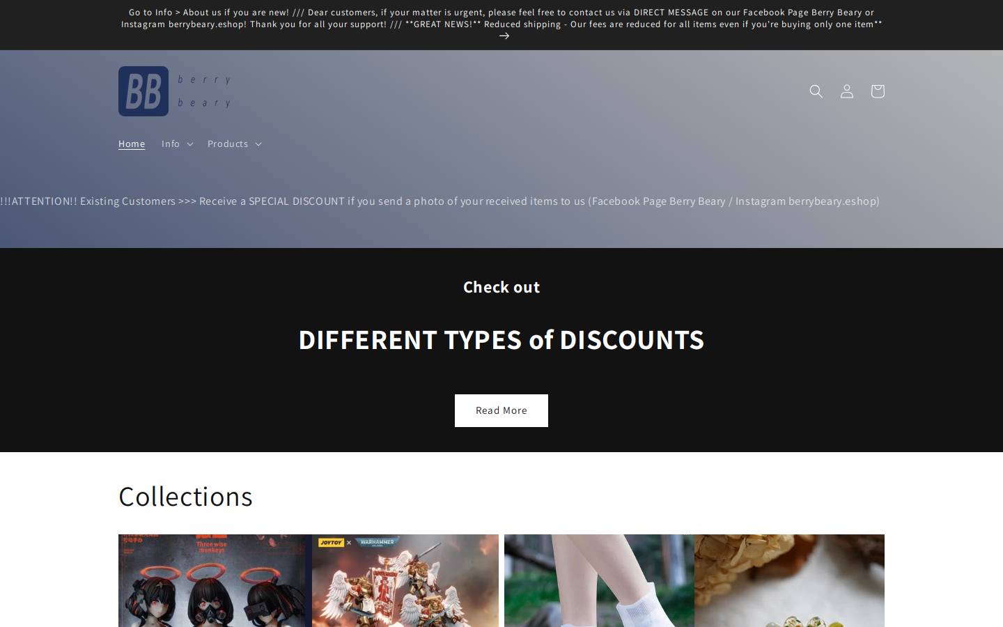 Berrybeary homepage screenshot