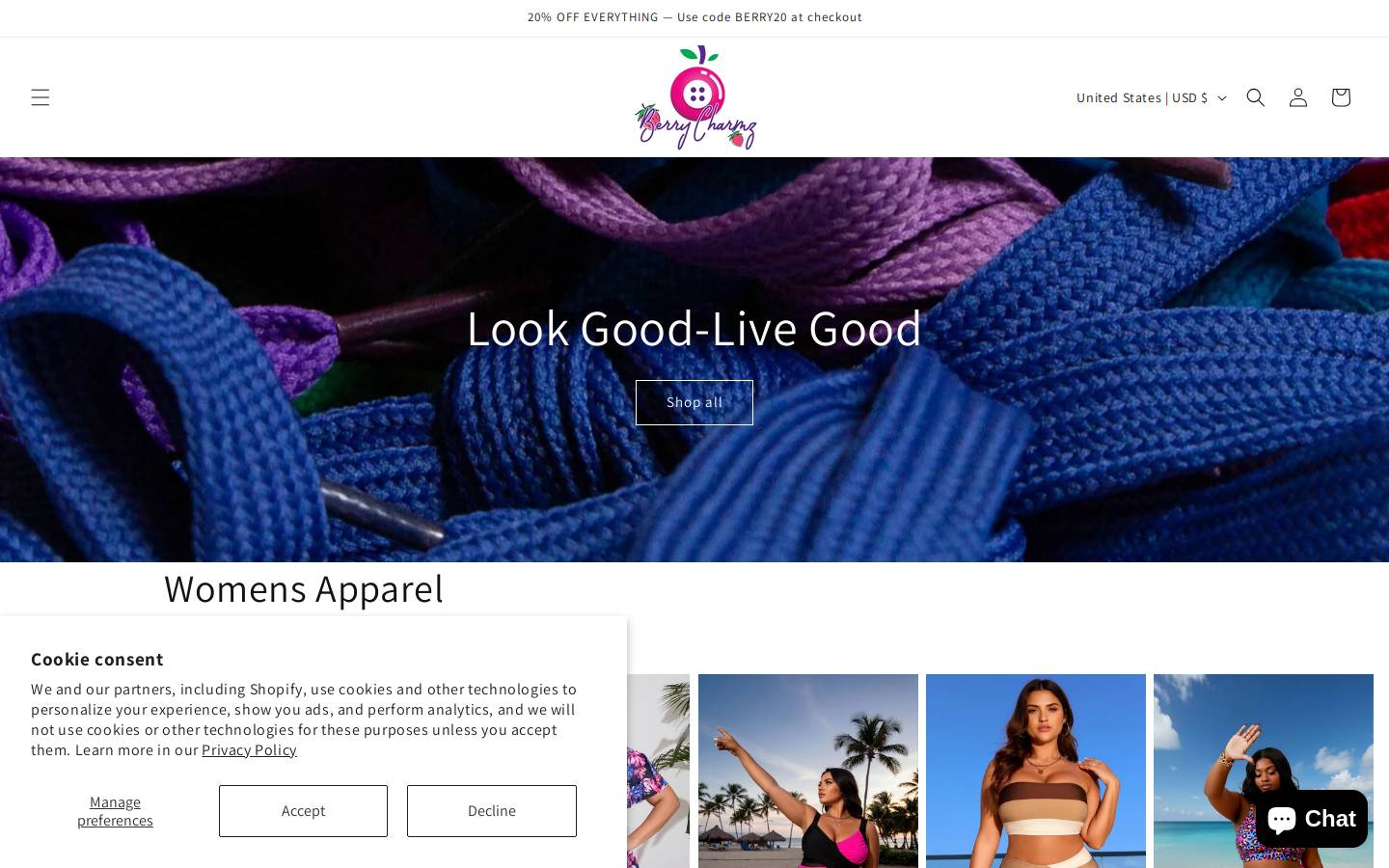 berrycharmz.com homepage screenshot