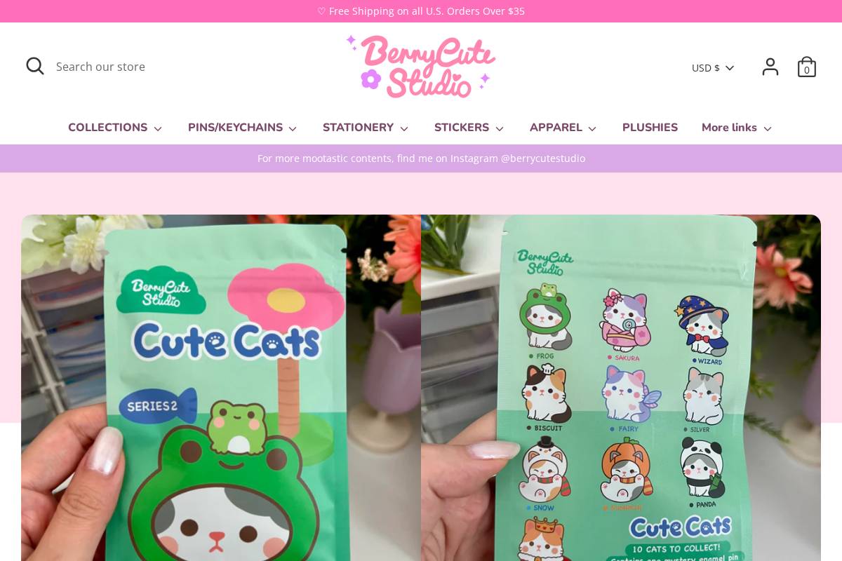 berrycutestudio.com homepage screenshot