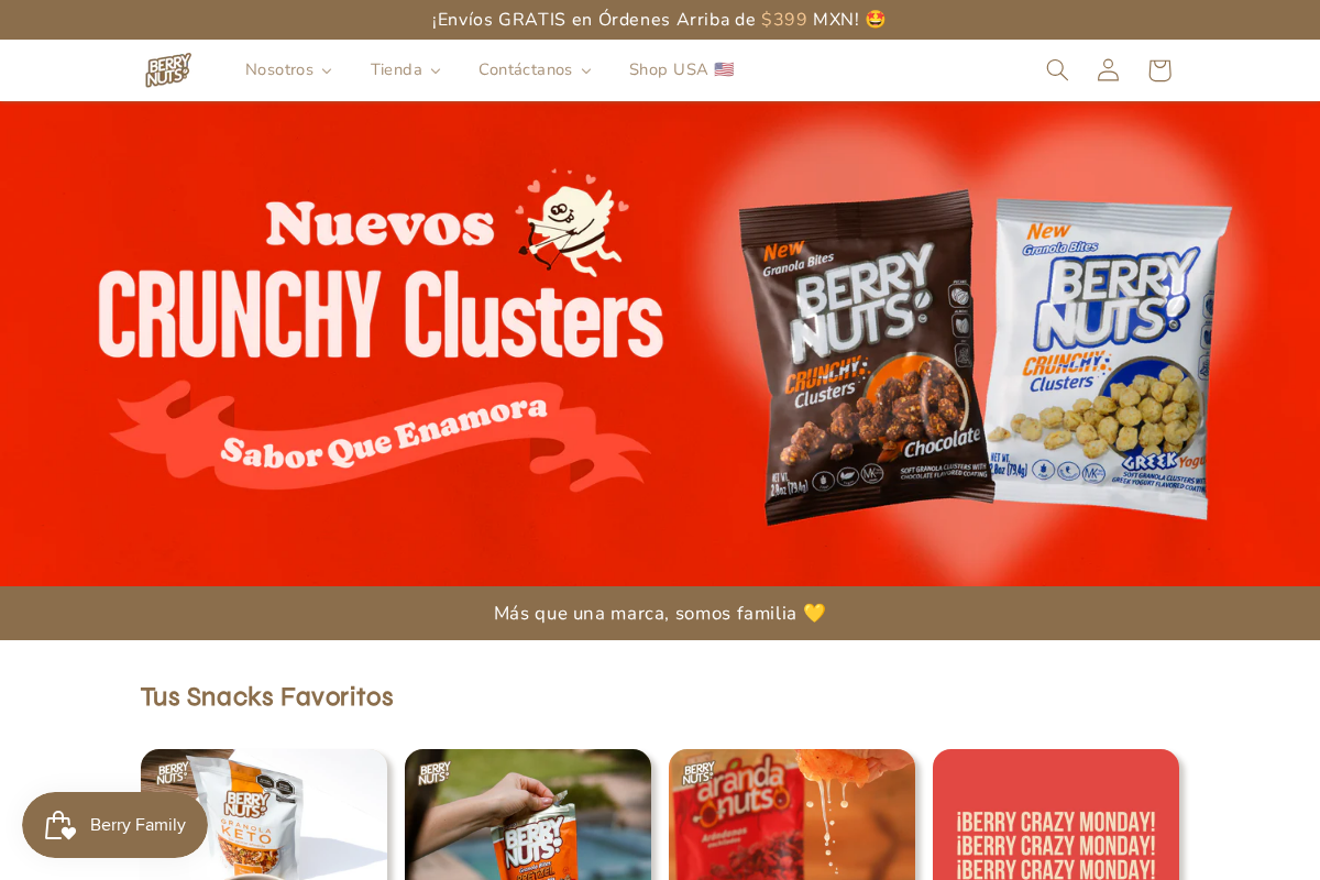 Berry Nuts homepage screenshot