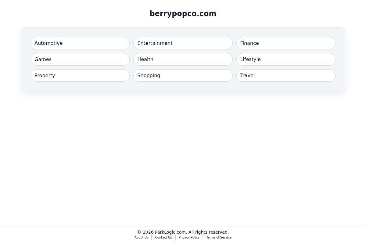 berrypopco.com homepage screenshot