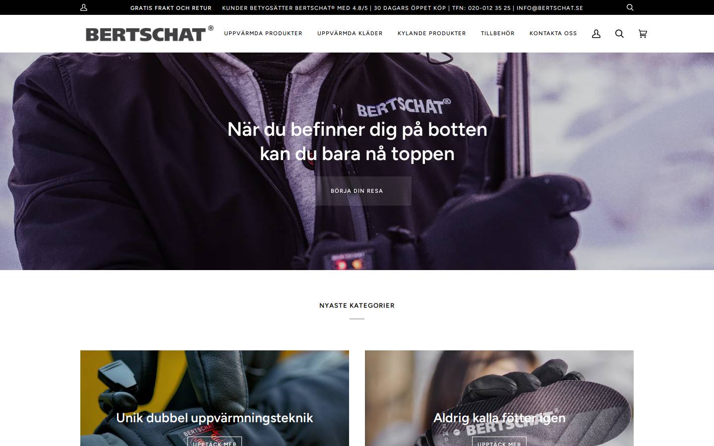 BERTSCHAT® (SE)  homepage screenshot