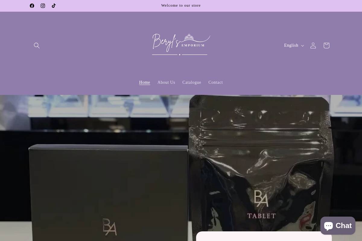 berylsemporium.com homepage screenshot