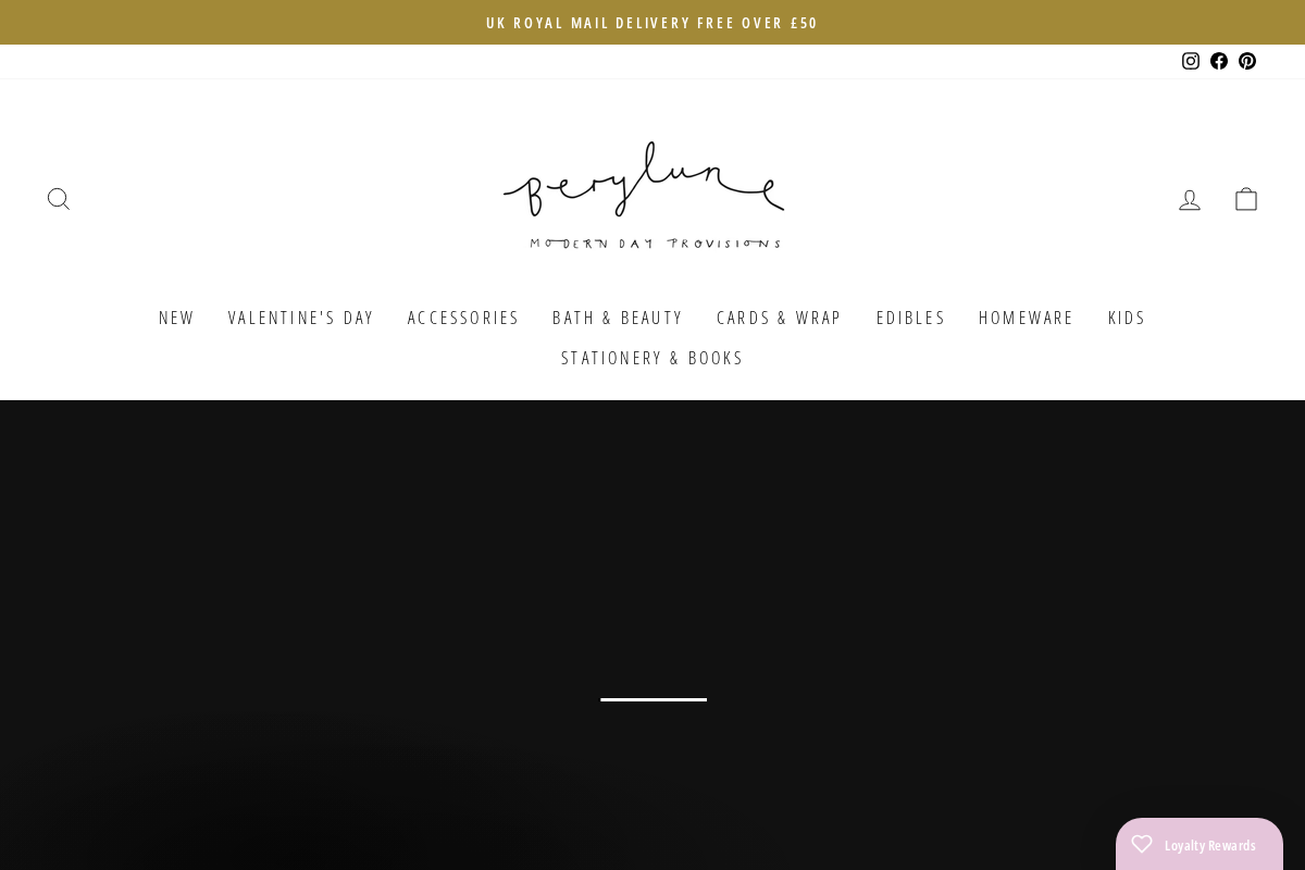Berylune homepage screenshot