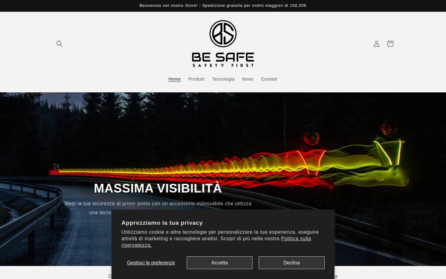 besafe-shop.com homepage screenshot