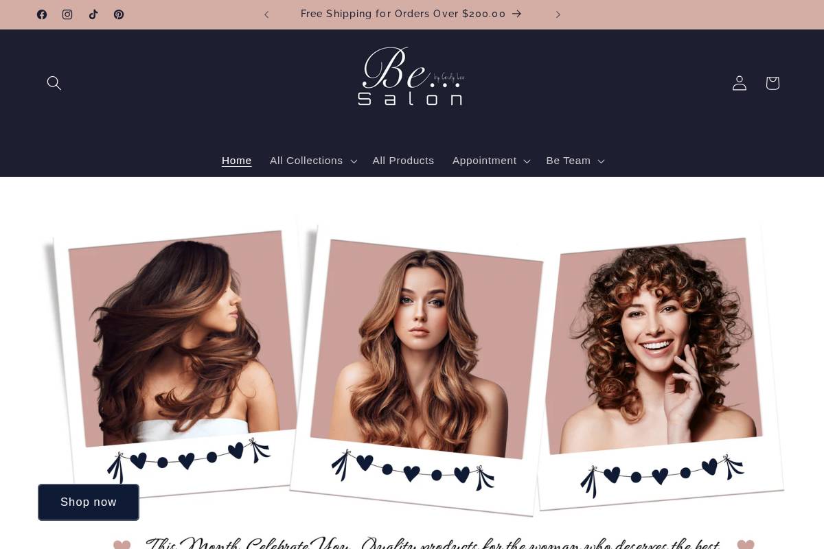 besalonbyceidylee.com homepage screenshot