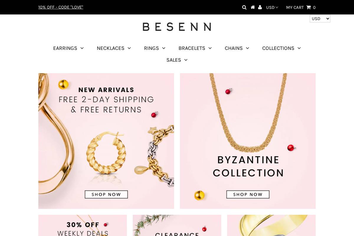 besenn.com homepage screenshot