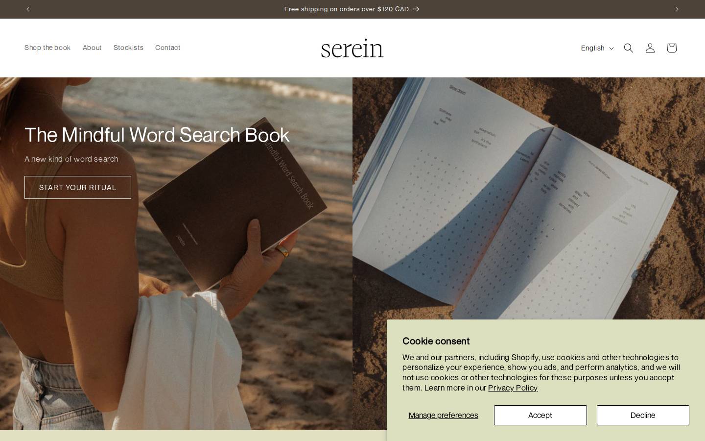 beserein.com homepage screenshot