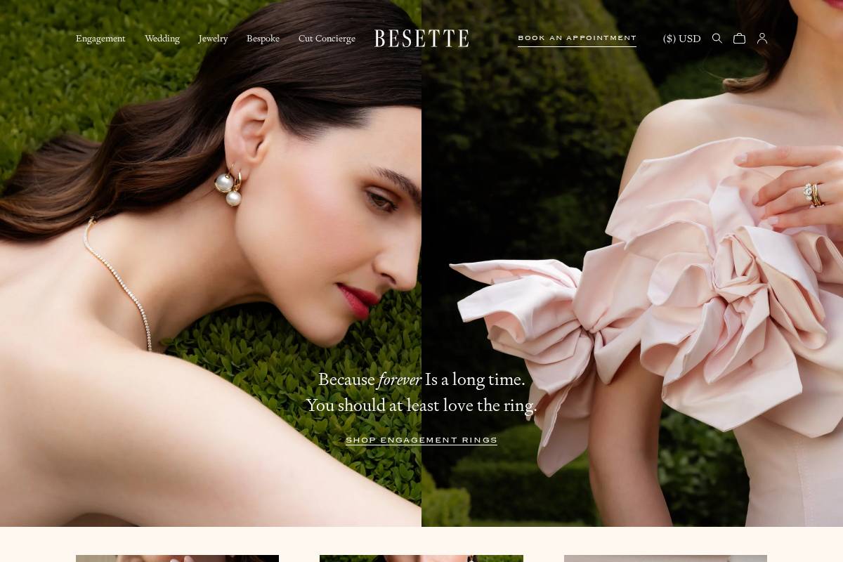 besettenyc.com homepage screenshot