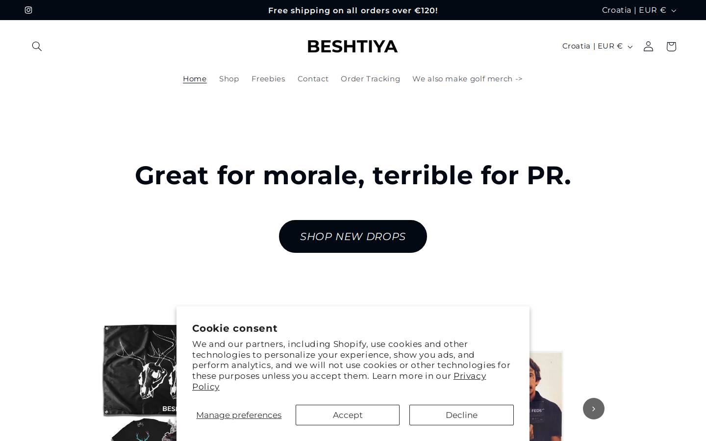beshtiya.eu homepage screenshot
