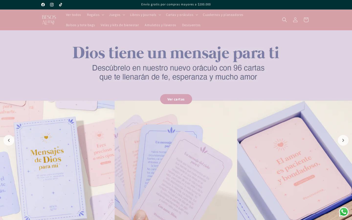 besosalalma.com homepage screenshot