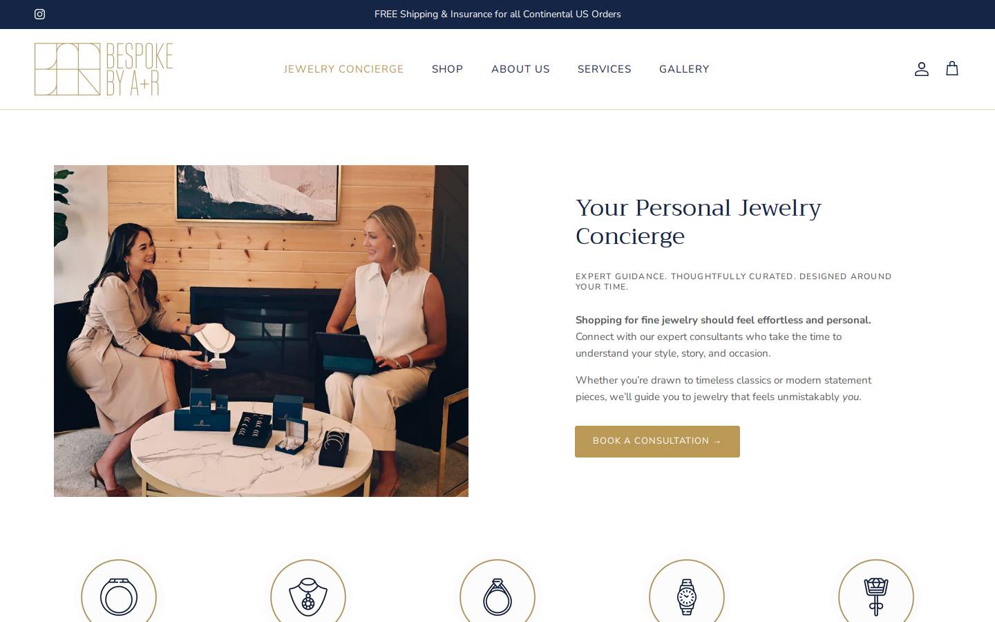bespoke-brilliance.com homepage screenshot