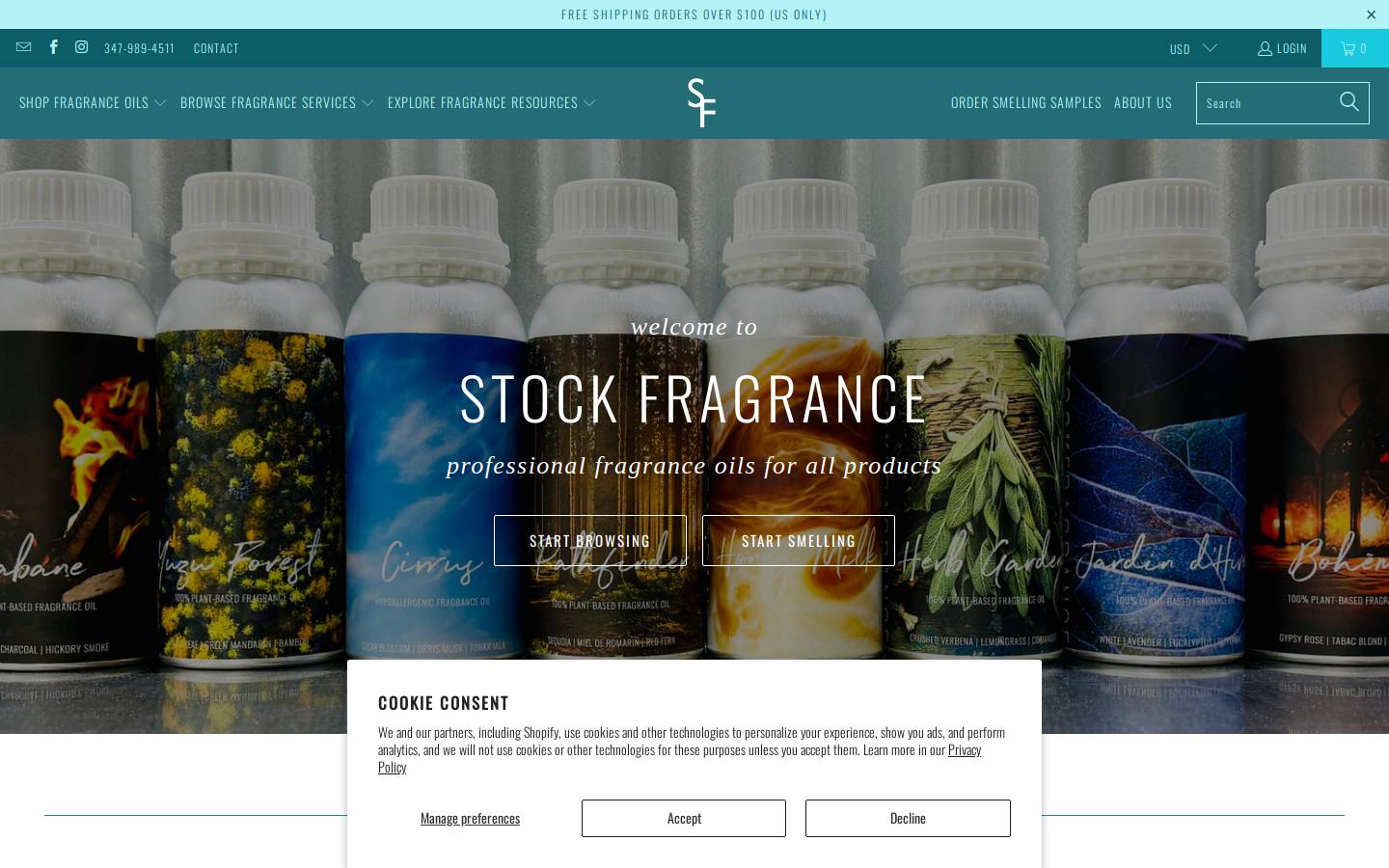 bespokefragrance.com homepage screenshot