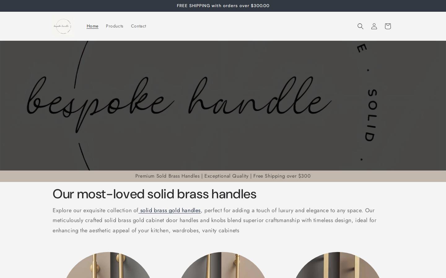 bespokehandles.com.au homepage screenshot