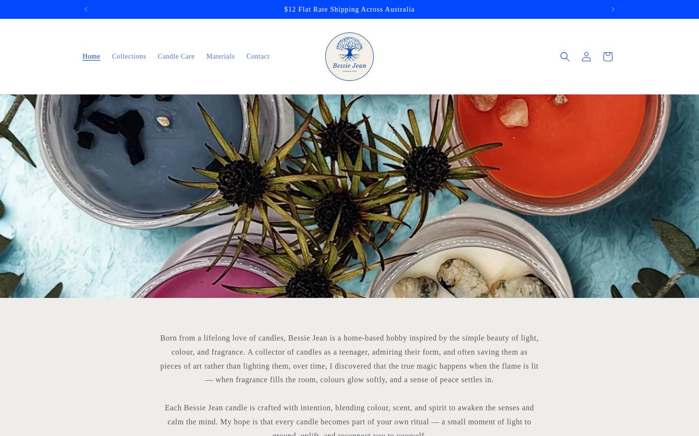 bessiejean.com.au homepage screenshot
