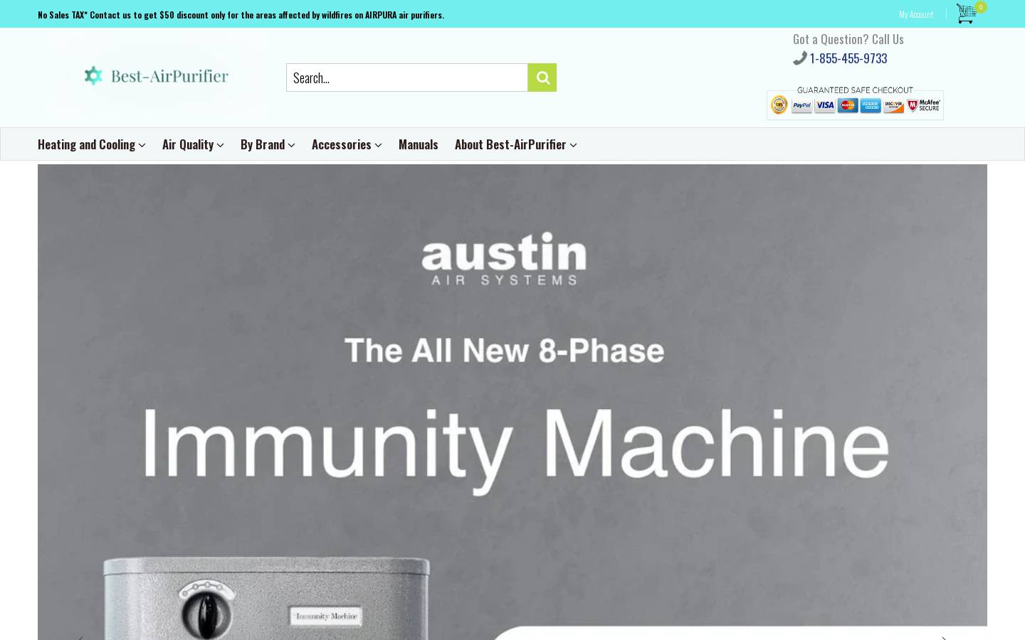 best-airpurifier.com homepage screenshot