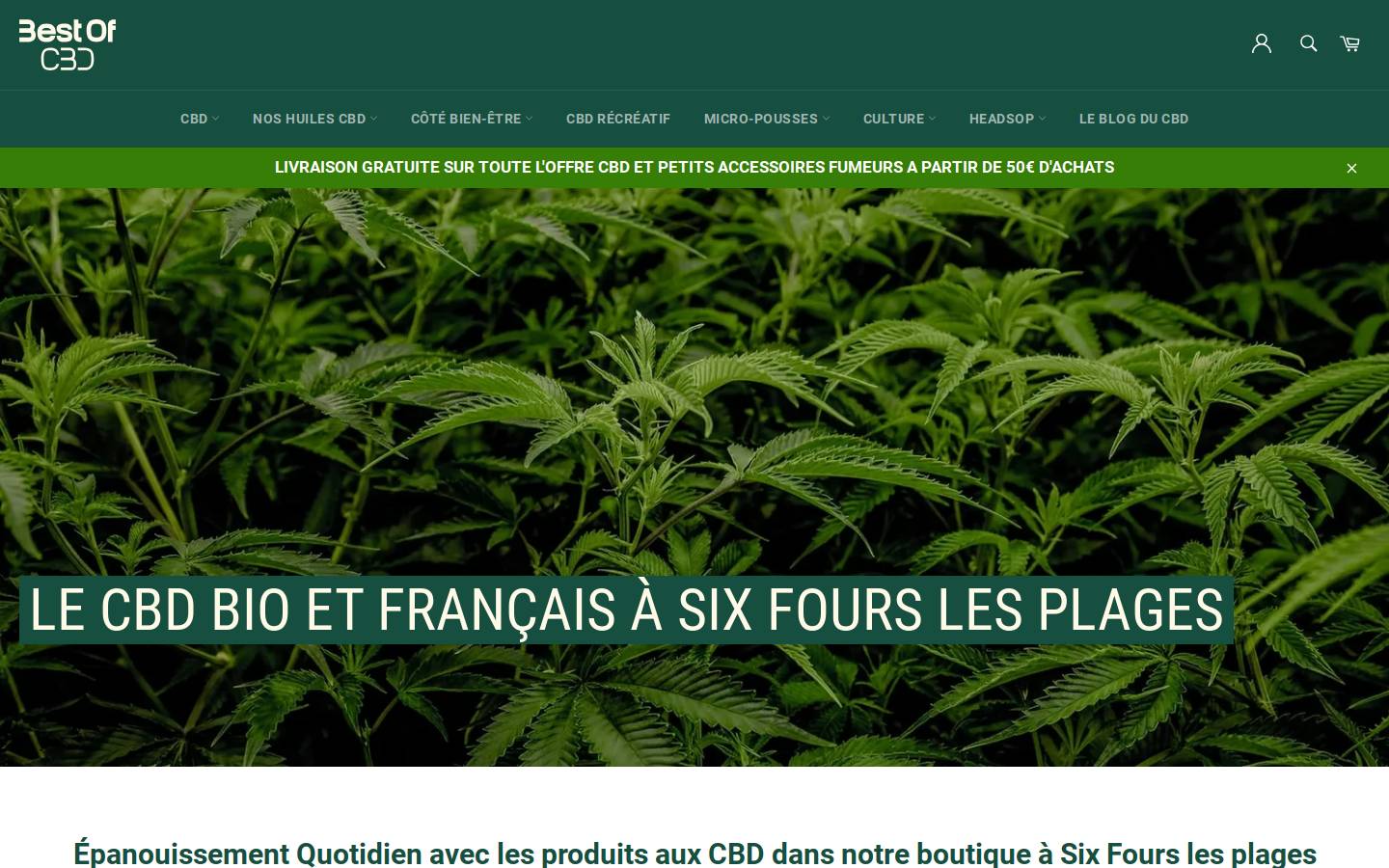 best-of-cbd.fr homepage screenshot