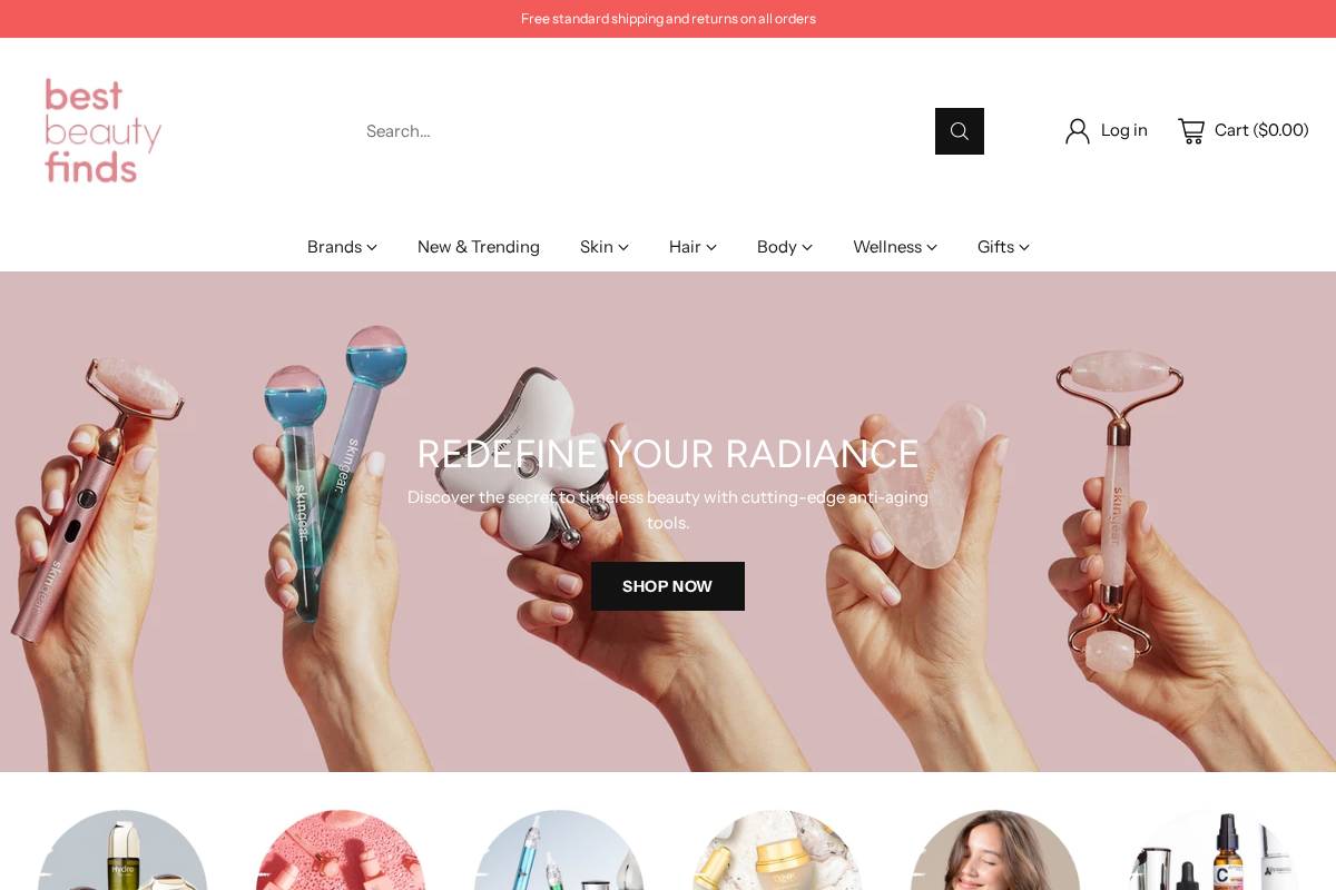 bestbeautyfinds.com homepage screenshot