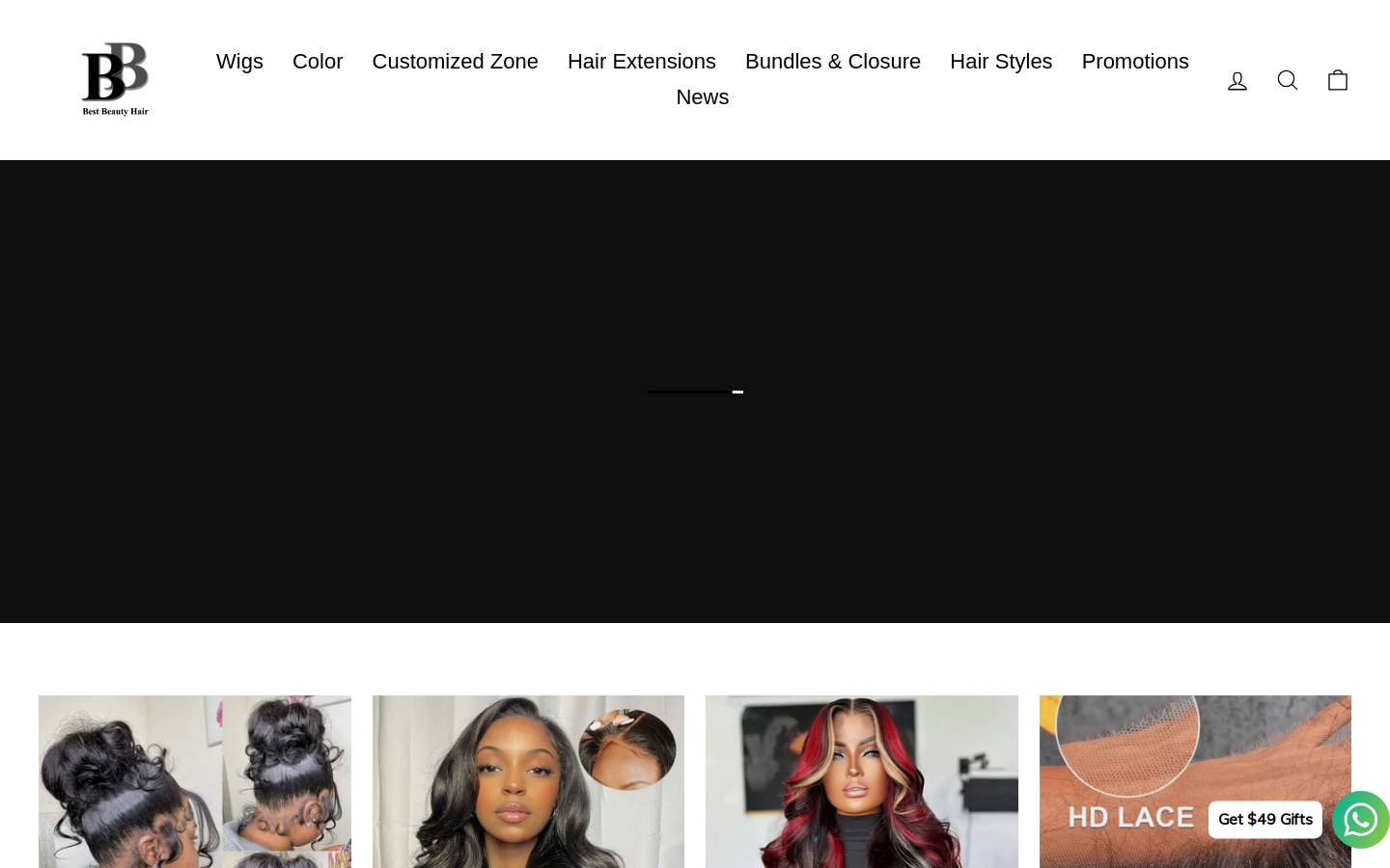 bestbeautyhair.com homepage screenshot