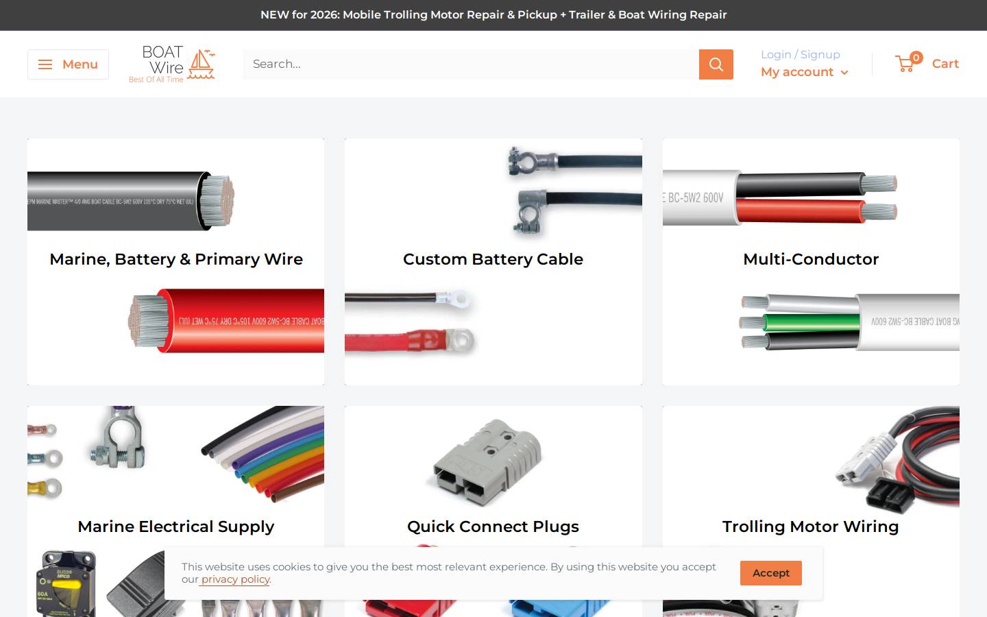 bestboatwire.com homepage screenshot