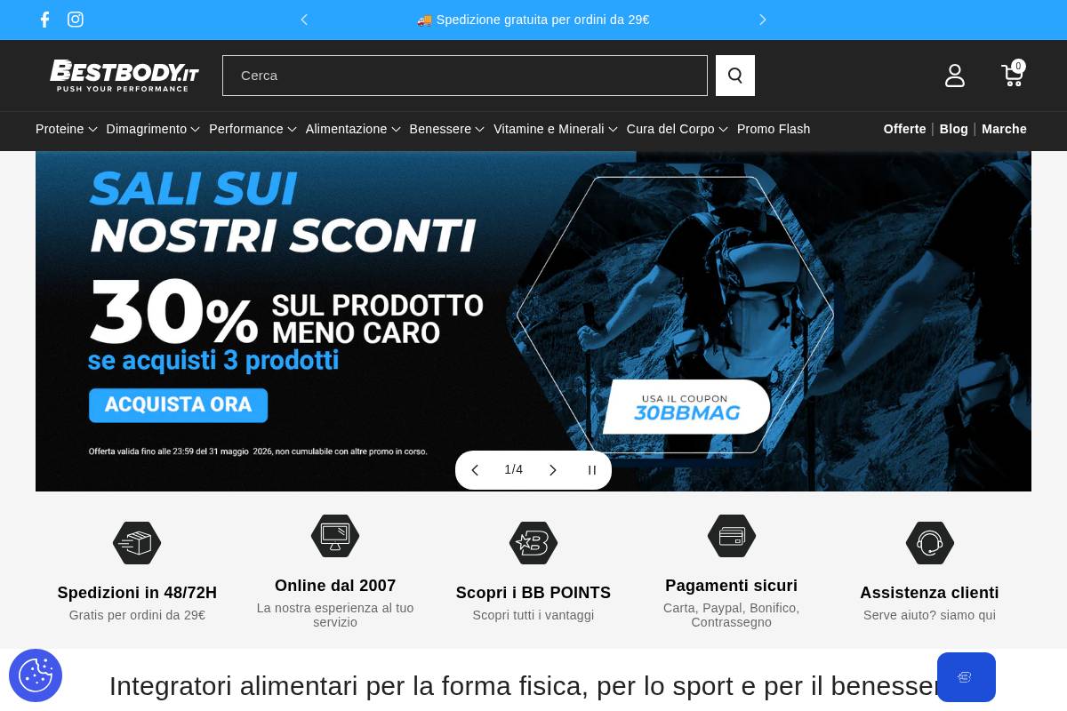 Bestbody homepage screenshot