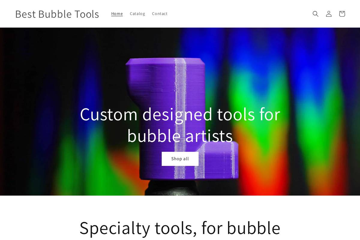 bestbubbletools.com homepage screenshot