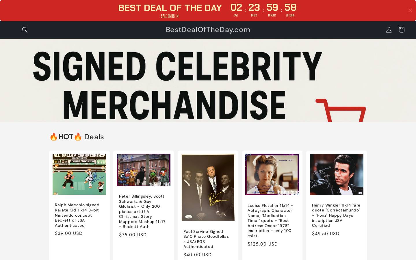 bestdealoftheday.com homepage screenshot