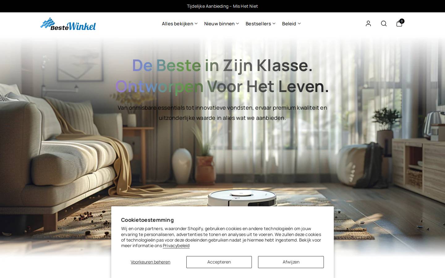 bestewinkel.com homepage screenshot